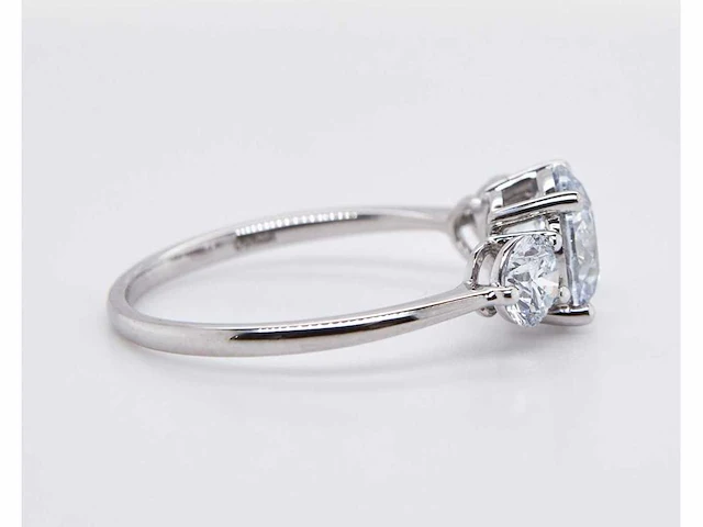 Platina ring met 2,50 crt. diamant - afbeelding 3 van  7