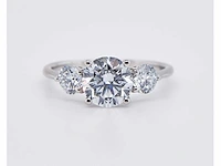 Platina ring met 2,50 crt. diamant - afbeelding 4 van  7