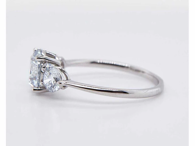 Platina ring met 2,50 crt. diamant - afbeelding 5 van  7