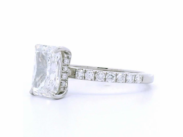Platina ring met 3,06 crt. diamant - afbeelding 3 van  7