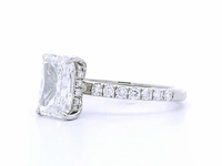 Platina ring met 3,06 crt. diamant - afbeelding 3 van  7