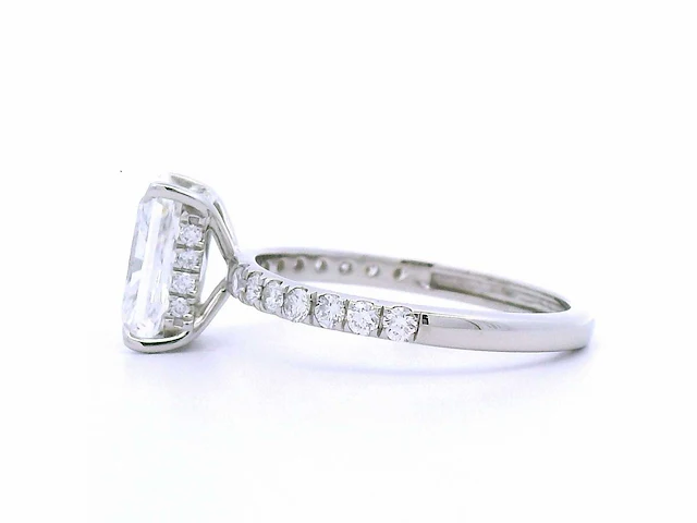 Platina ring met 3,06 crt. diamant - afbeelding 5 van  7