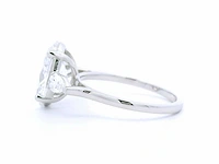Platina ring met 3,36 crt. diamant - afbeelding 4 van  8