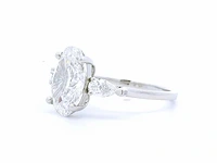 Platina ring met 3,36 crt. diamant - afbeelding 7 van  8