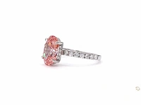 Platina ring met 3,66 crt. diamant - afbeelding 3 van  6