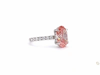 Platina ring met 3,66 crt. diamant - afbeelding 4 van  6