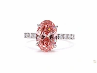 Platina ring met 3,66 crt. diamant - afbeelding 5 van  6