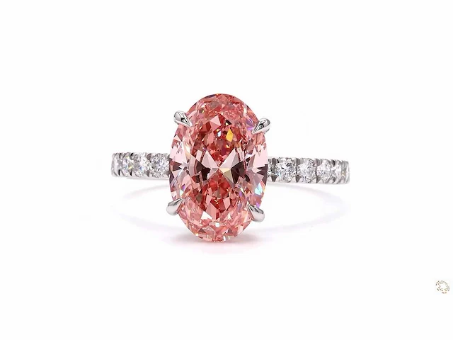 Platina ring met 3,66 crt. diamant - afbeelding 6 van  6