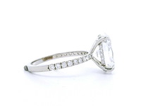 Platina ring met 3,84 crt. diamant - afbeelding 5 van  8