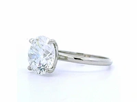 Platina ring met 4,02 crt. diamant - afbeelding 6 van  9