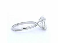 Platina ring met 4,02 crt. diamant - afbeelding 7 van  9
