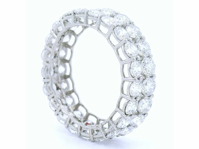Platina ring met 5,00 crt. diamant - afbeelding 3 van  8