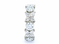 Platina ring met 5,03 crt. diamant - afbeelding 1 van  8