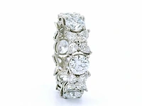 Platina ring met 5,03 crt. diamant - afbeelding 6 van  8