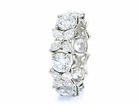 Platina ring met 5,03 crt. diamant - afbeelding 8 van  8