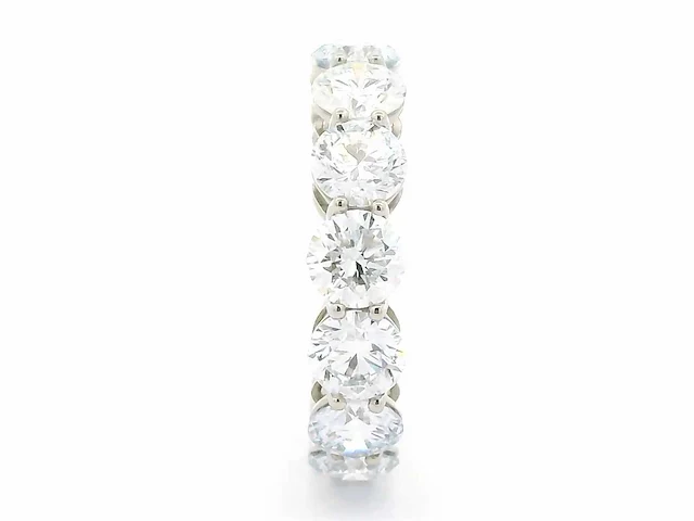 Platina ring met 5,10 crt. diamant - afbeelding 1 van  8