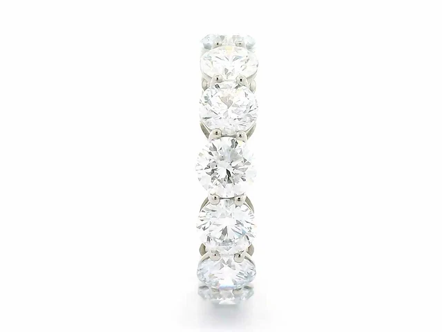 Platina ring met 5,10 crt. diamant - afbeelding 7 van  8