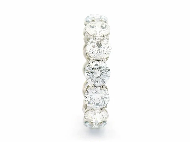 Platina ring met 5,10 crt. diamant - afbeelding 8 van  8