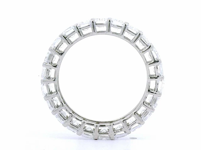 Platina ring met 5,15 crt. diamant - afbeelding 2 van  10