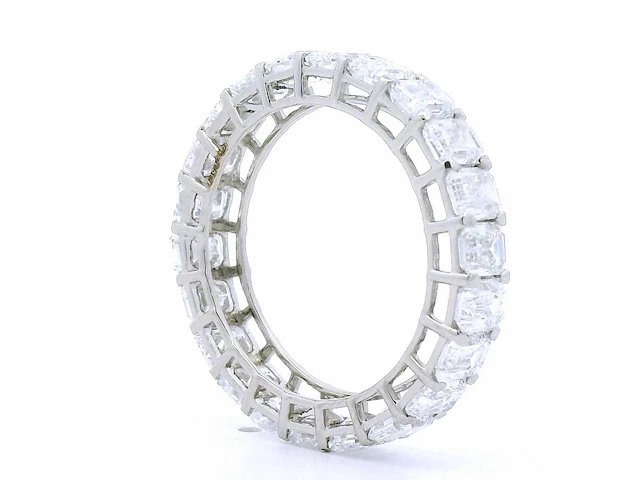 Platina ring met 5,15 crt. diamant - afbeelding 4 van  10