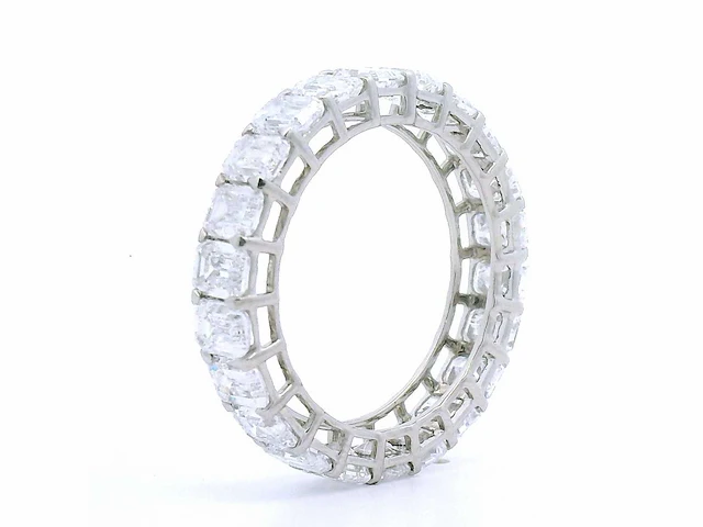 Platina ring met 5,15 crt. diamant - afbeelding 1 van  10