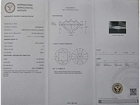 Platina ring met 5,39 crt. diamant - afbeelding 2 van  9