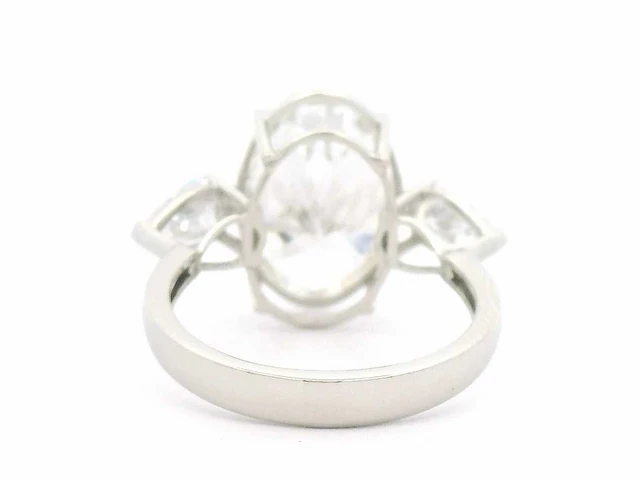 Platina ring met 5,80 crt. diamant - afbeelding 3 van  11