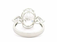 Platina ring met 5,80 crt. diamant - afbeelding 3 van  11