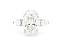 Platina ring met 5,80 crt. diamant - afbeelding 8 van  11