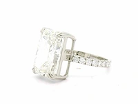 Platina ring met 6,76 crt. diamant - afbeelding 5 van  7