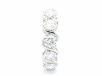 Platina ring met 7,17 crt. diamant - afbeelding 1 van  6