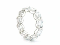 Platina ring met 7,17 crt. diamant - afbeelding 4 van  6