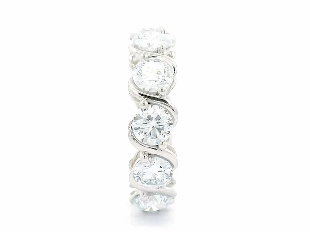 Platina ring met 7,52 crt. diamant - afbeelding 1 van  6