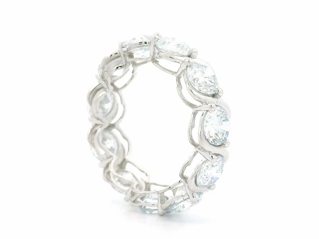 Platina ring met 7,52 crt. diamant - afbeelding 3 van  6