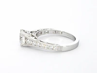 Platina ring met briljant geslepen diamanten - afbeelding 4 van  8