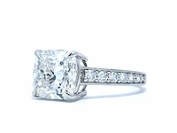 Platina ring met diamant 3,41 crt - afbeelding 12 van  13