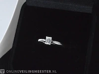 Platina ring met diamant en gia certificaat - afbeelding 5 van  6