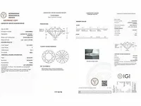 Platina ring met diamanten 1.3 ct (gecertificeerd) - nieuw - afbeelding 4 van  10