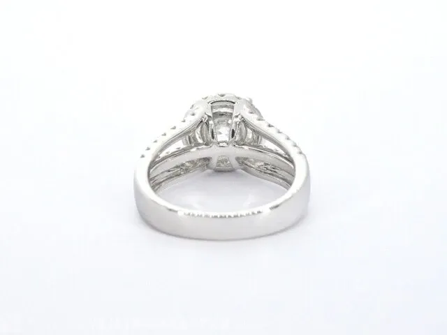 Platina ring met diamanten en een briljant geslepen diamant van 2.00 carat - afbeelding 5 van  7