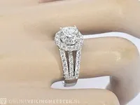 Platina ring met diamanten en een briljant geslepen diamant van 2.00 carat - afbeelding 6 van  7