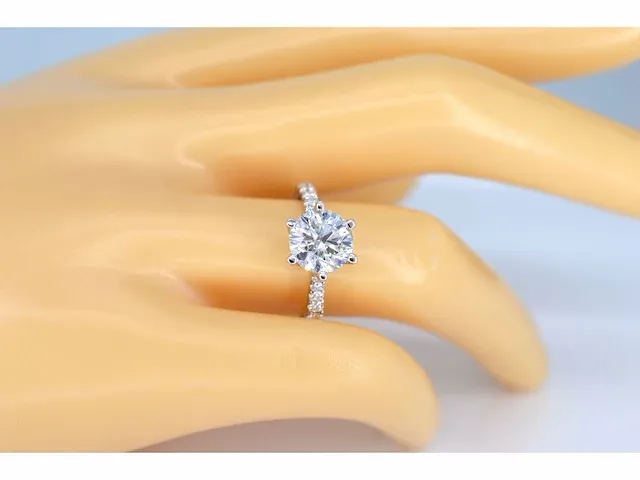 Platina ring met een diamant van 2.00 carat - afbeelding 2 van  5