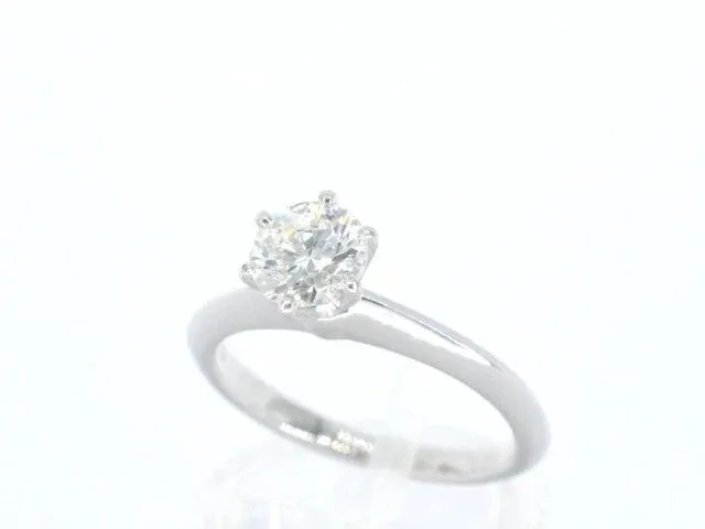 Platina tiffany solitair ring met diamant 0.72 carat - afbeelding 5 van  11