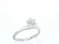 Platina tiffany solitair ring met diamant 0.72 carat - afbeelding 6 van  11
