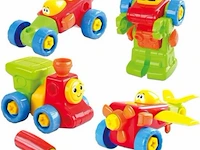 Playgo - 4 in 1 mechanische werk wagen 1x 031 - afbeelding 5 van  5