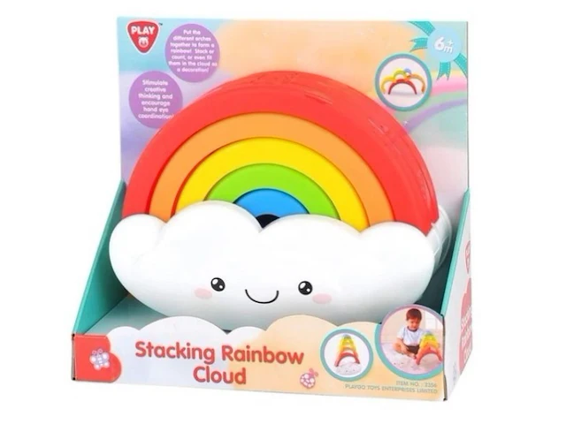 Playgo regenboogwolk om te stapelen met licht 1x c022 - afbeelding 3 van  5