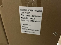 Playpen rocking horse hobbelpaard turqoise (2x) - afbeelding 5 van  7