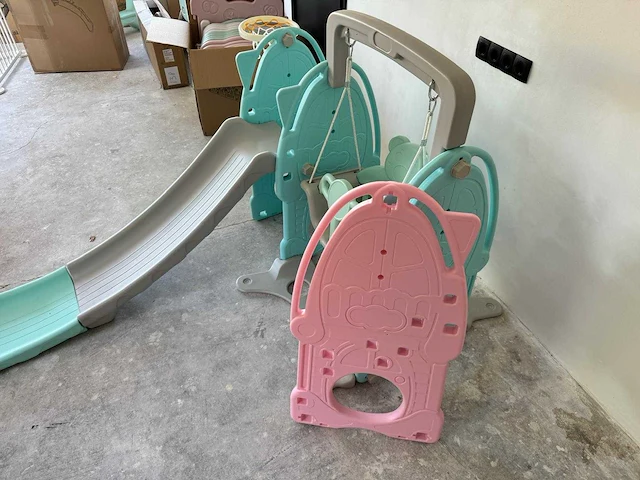 Playpen swing & slide pink (2x) - afbeelding 5 van  9