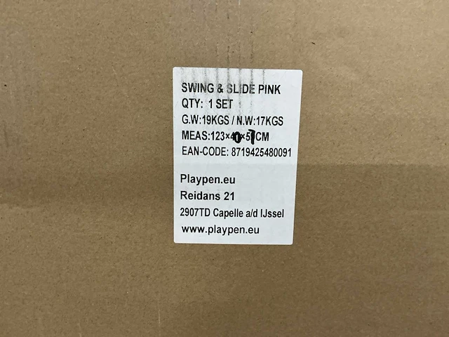 Playpen swing & slide pink (2x) - afbeelding 7 van  9