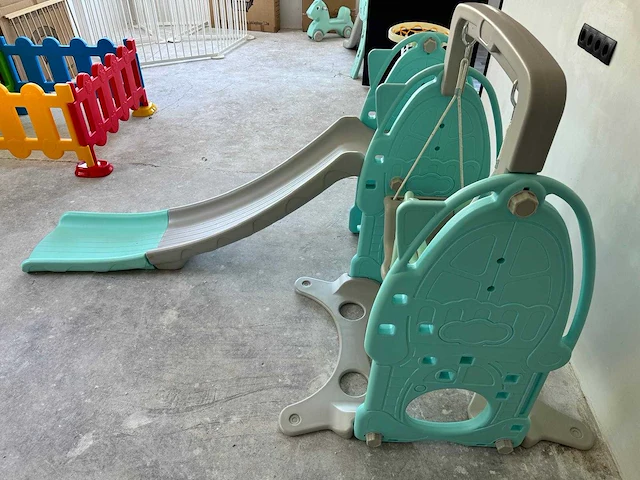 Playpen swing & slide turqoise (2x) - afbeelding 3 van  11