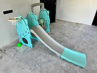 Playpen swing & slide turqoise